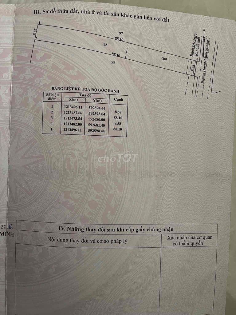 Chính chủ cần bán đất mặt tiền đường nhựa- củ chi- sổ riêng - Ảnh 2