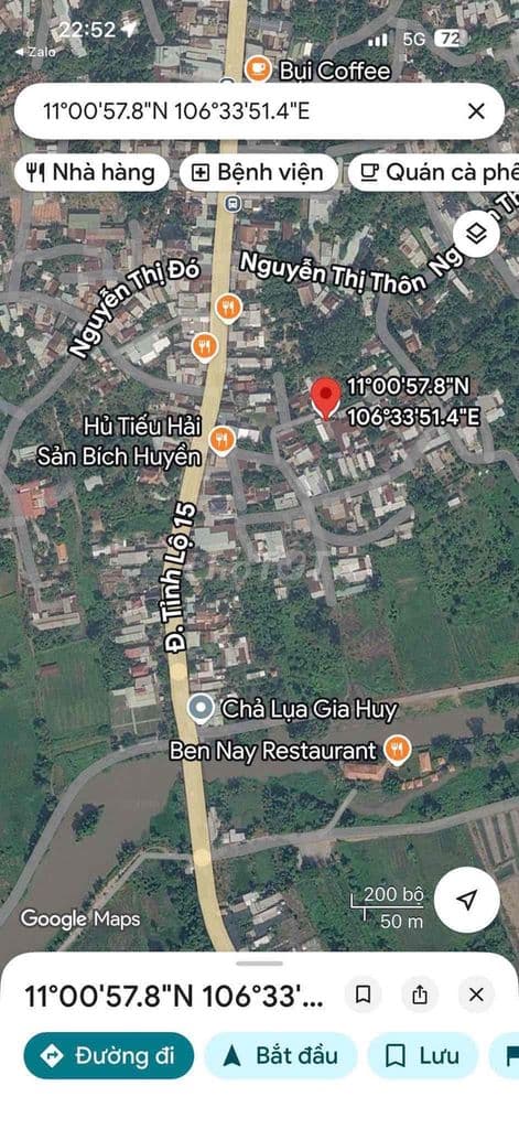 Giá ngộp lô đất thổ cư 107m2 xây dựng liền,ngay cầu bến nẩy vào 200mét - Ảnh 2