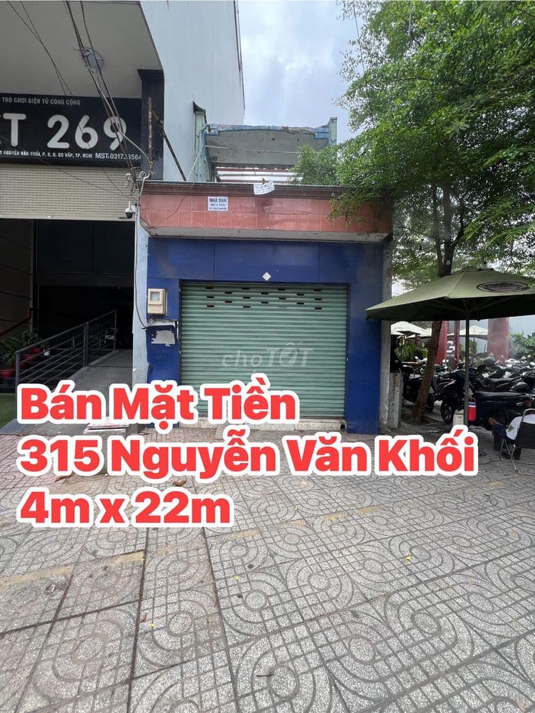 Chính chủ cần bán nhà mặt tiền 4m x 22m Nguyễn văn khối P8 gò vấp
