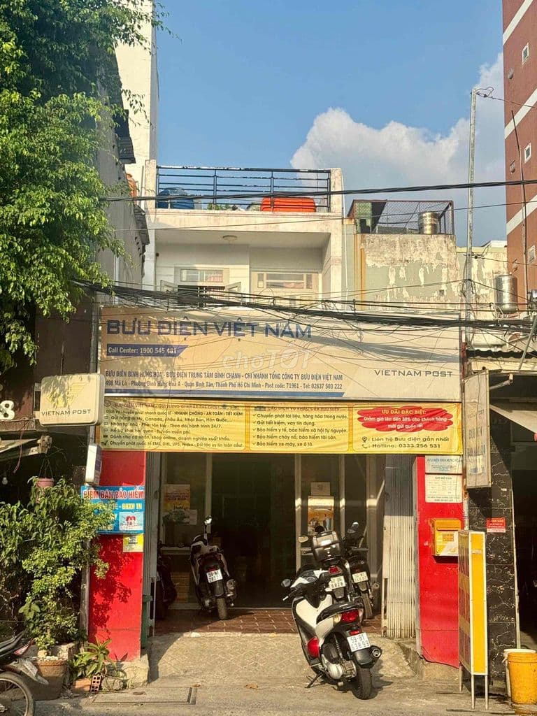 Mặt tiền mã lò 116m2 - đúc 1 lầu- nở hậu 8m