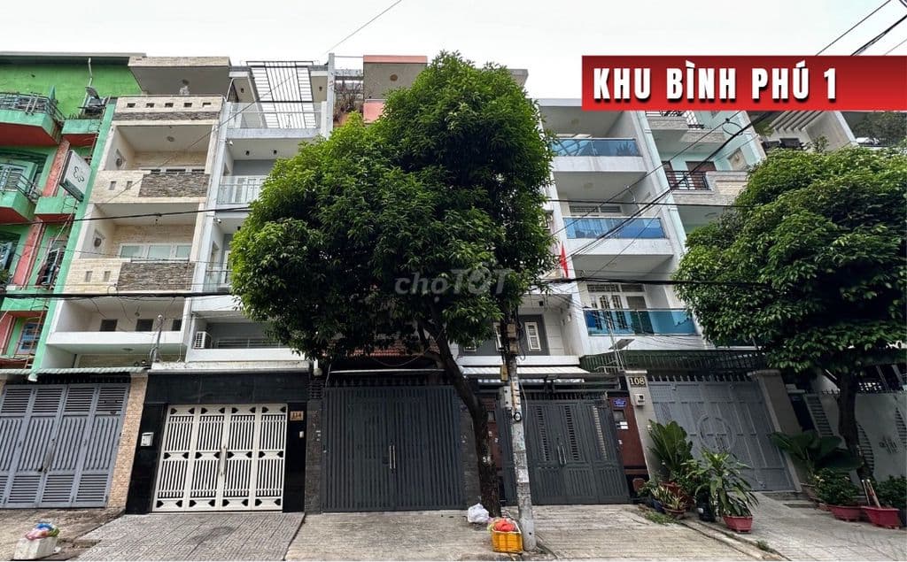 BÁN NHÀ KHU BÌNH PHÚ, MT ĐƯỜNG SỐ 22, DT 4 X 19M, 3.5 TẤM, 12.5 TỶ.