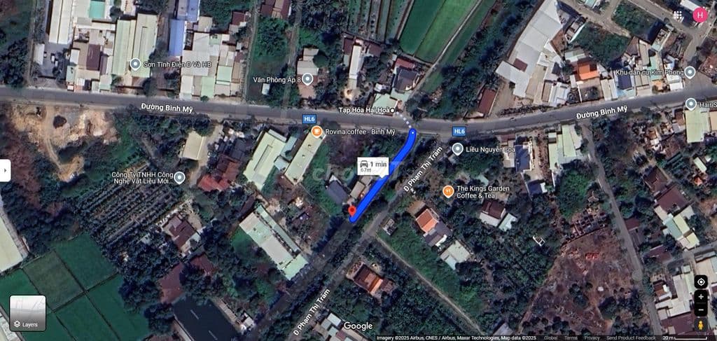 Bán lô đất 1 sẹc đường Bình Mỹ, tổng 316m2, full thổ cư, Xã Bình Mỹ. - Ảnh 3