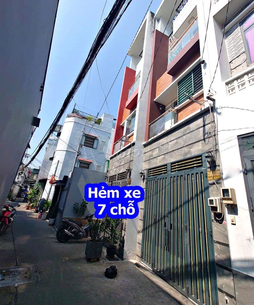 NHÀ 4 TẦNG LẠC LONG QUÂN HẺM 5M