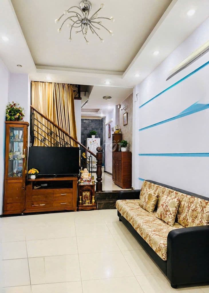 NHÀ 3 TẦNG SÂN THƯỢNG - HẺM XE HƠI - 55M2 - GẦN NGÃ 5 BÌNH HOÀ