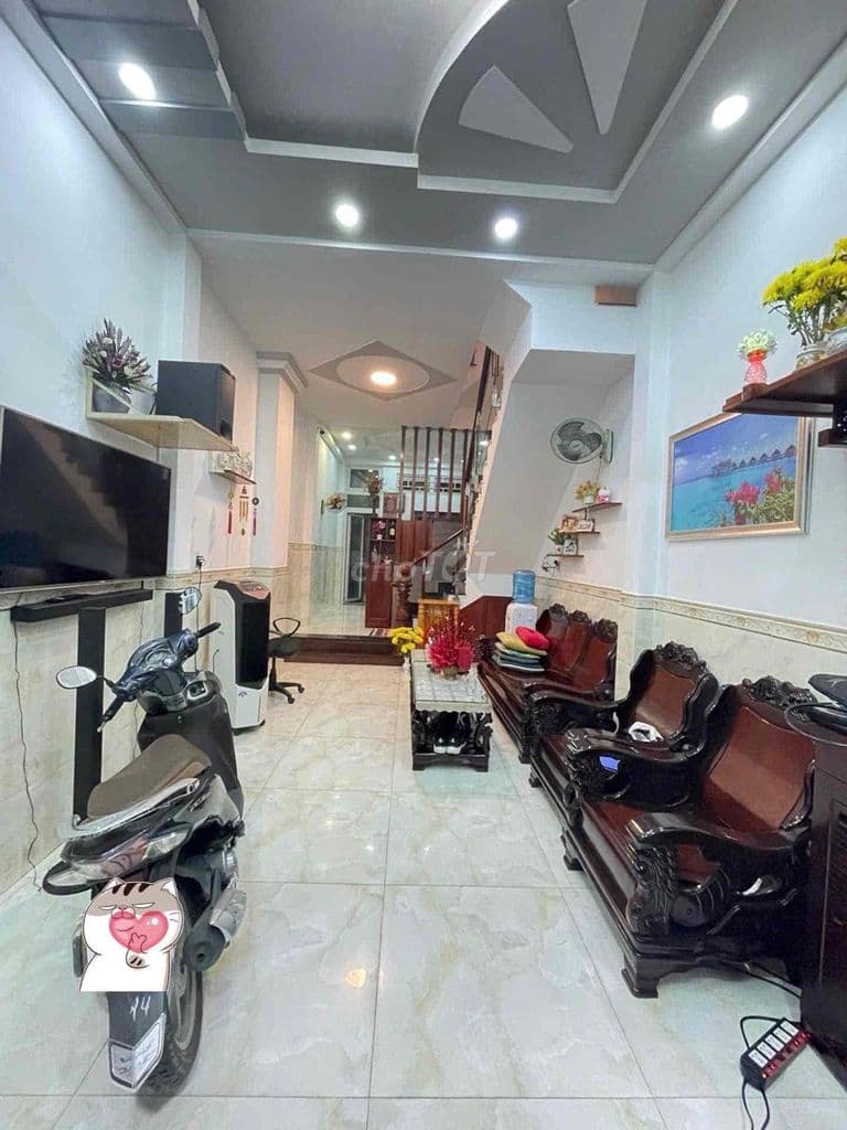 Nhà 3 Tầng 46m2 mặt tiền hẻm đường Tám Danh P4 Q8