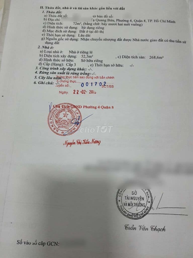 Bán nhà mặt tiền KDC Đồng Diều P4 Q8. Đang có thu nhập 40tr/tháng