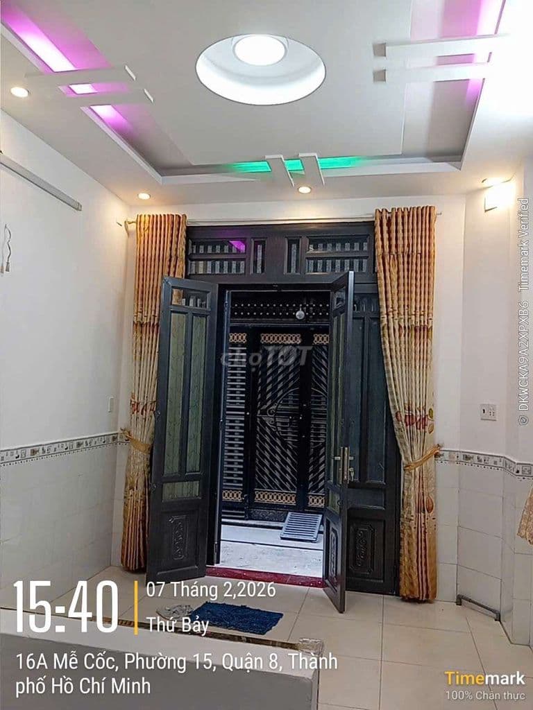 HHMG 1%. Bán Gấp Nhà Mễ Cốc, P15, Q8. 3 Tầng BTCT, Gần MT - Ảnh 2