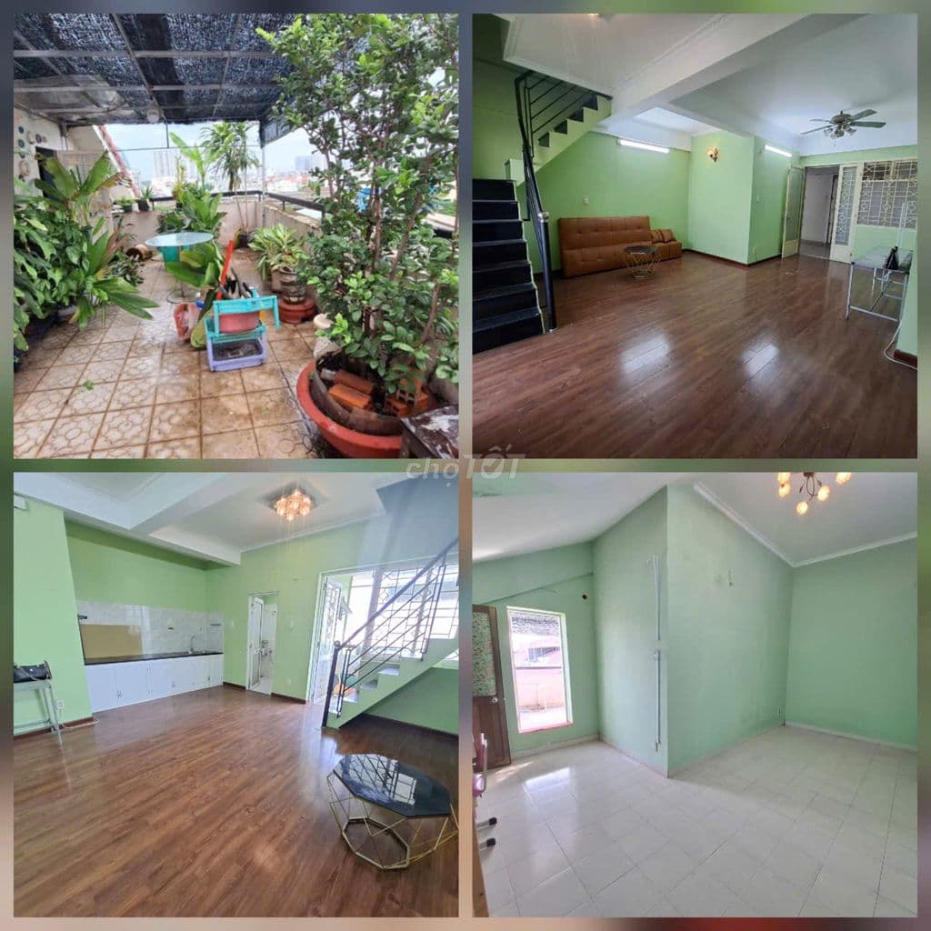 Chung cư An Hoà 6 Quận 7, 1 trệt 1 lầu 61m, CÓ SÂN VƯỜN