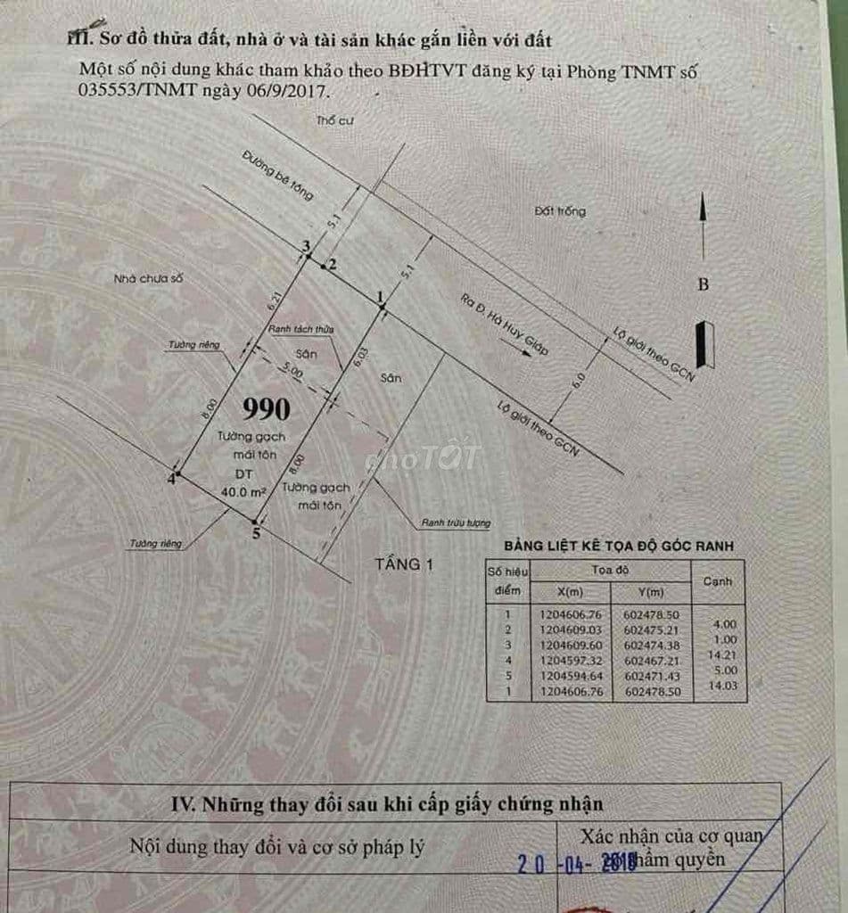 tôi chính chủ cần bán lô đất thạnh lộc 47 sát chân cầu PHÚ LONG - Ảnh 3