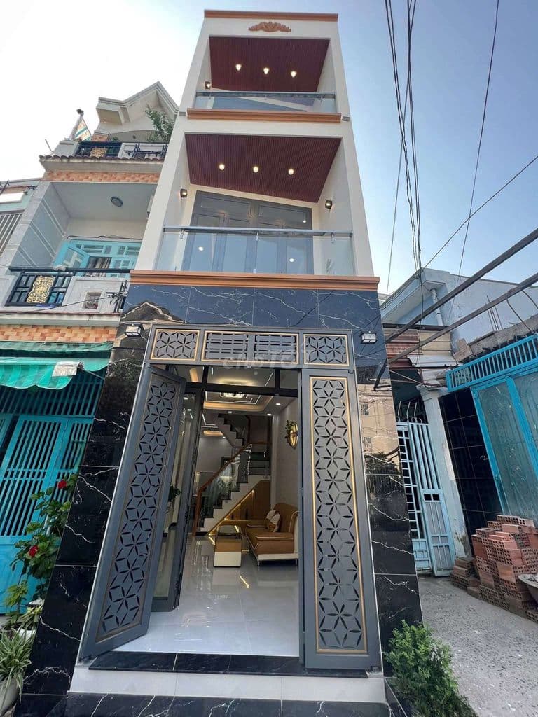 Nhà siêu đẹp 3 tầng đúc kiên cố