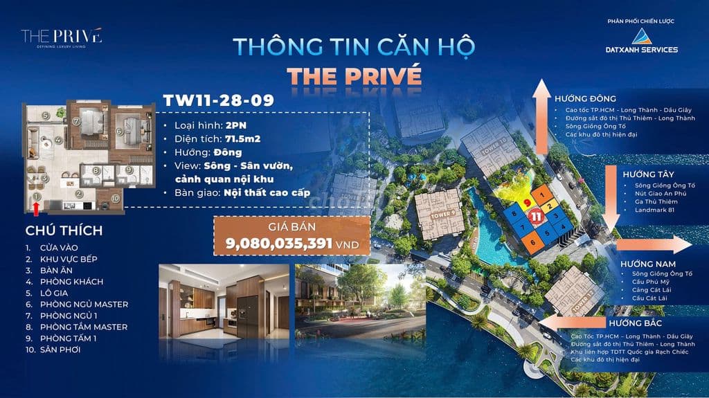 The Privé chính thức lộ diện Giỏ hàng Trung tâm đẳng cấp nhất
