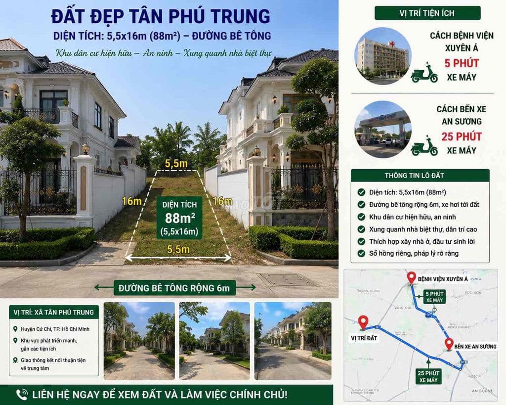 CHÍNH CHỦ BÁN ĐẤT XÂY Ở ĐƯỜNG CÂY DA TPT CÁCH BVXA 5 p