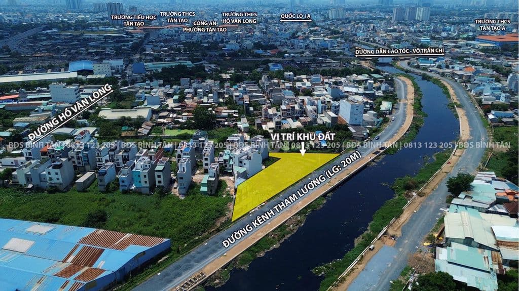 Đất Đầu Tư Mặt Tiền Đường 20m Kênh Tham Lương 83m2 Giá Tốt 5,7 Tỷ SHR - Ảnh 3