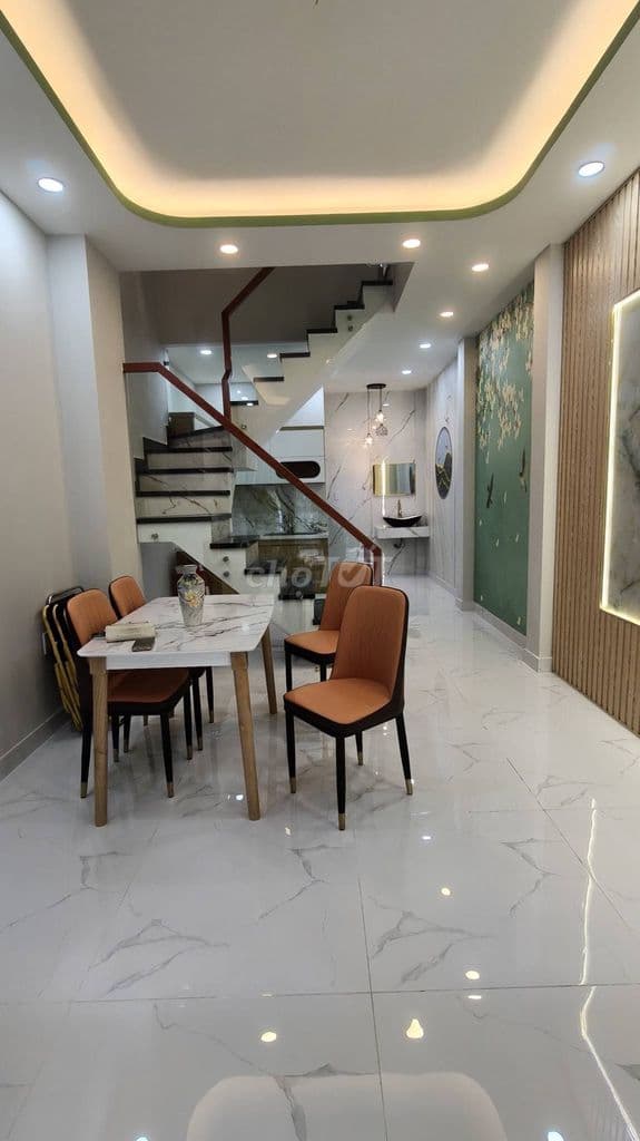 NHÀ MỚI 4 TẦNG- HẺM XE HƠI PHÚ THỌ HÒA- GẦN 50M2-6TY TL - Ảnh 2