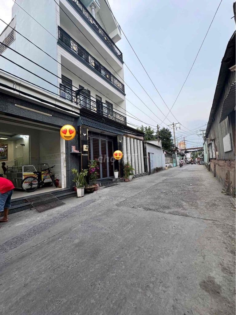 HẺM 6M - CÁCH MẠCH TIỀN TÂN HOÀ ĐÔNG 1 CĂN - GIÁP Q6 NHÀ 2 TẦNG 4PN