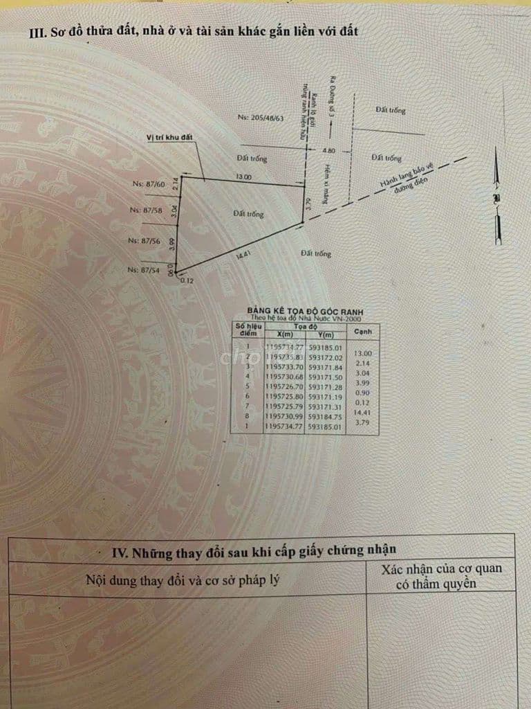 Chính chủ Bán đất hẻm xe tải đường Lê Trọng Tấn, P. BHH, nở hậu giá rẻ - Ảnh 3