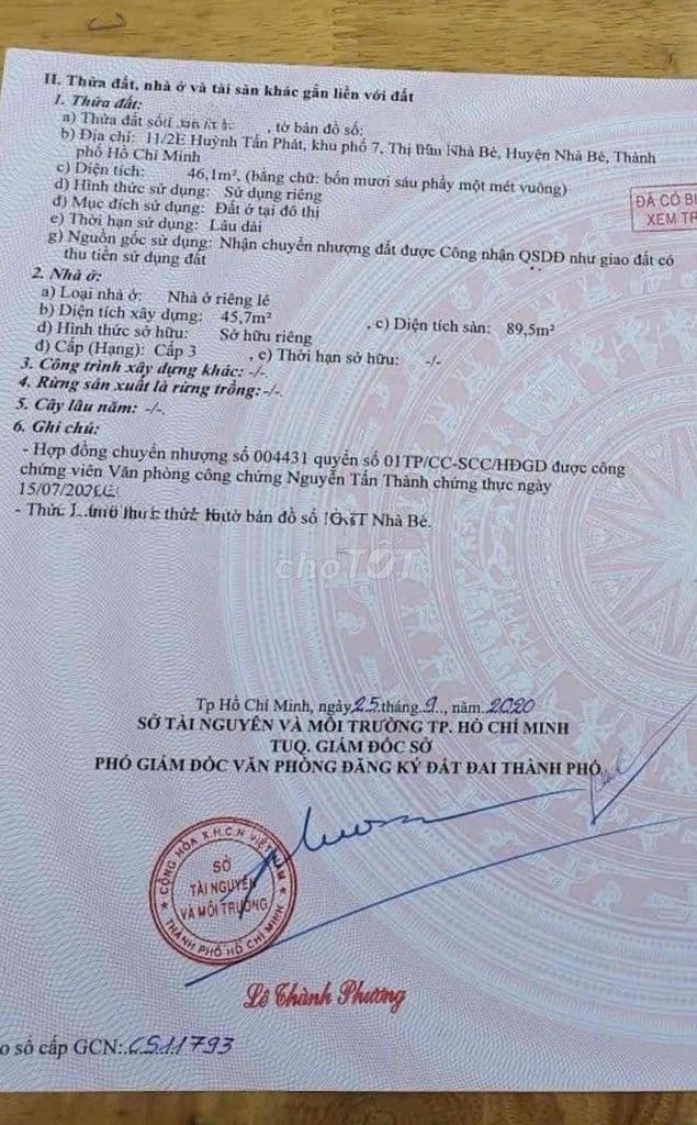 ✅ Bán nhà sổ riêng hỗ trợ vay ,thương lượng là chốt , giáp Phú Mỹ Hưng