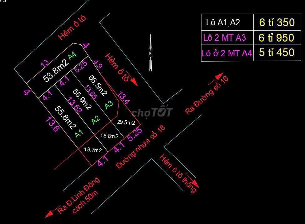 Khu đất mặt tiền đường số 18, Linh Đông, giá từ 5tỷ450 - Ảnh 3