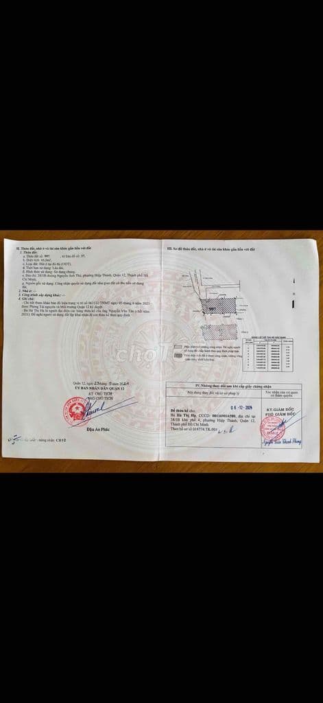 Can ban gấp nha một trệt một lau tại phường Hiệp Thành Q12.,. - Ảnh 2