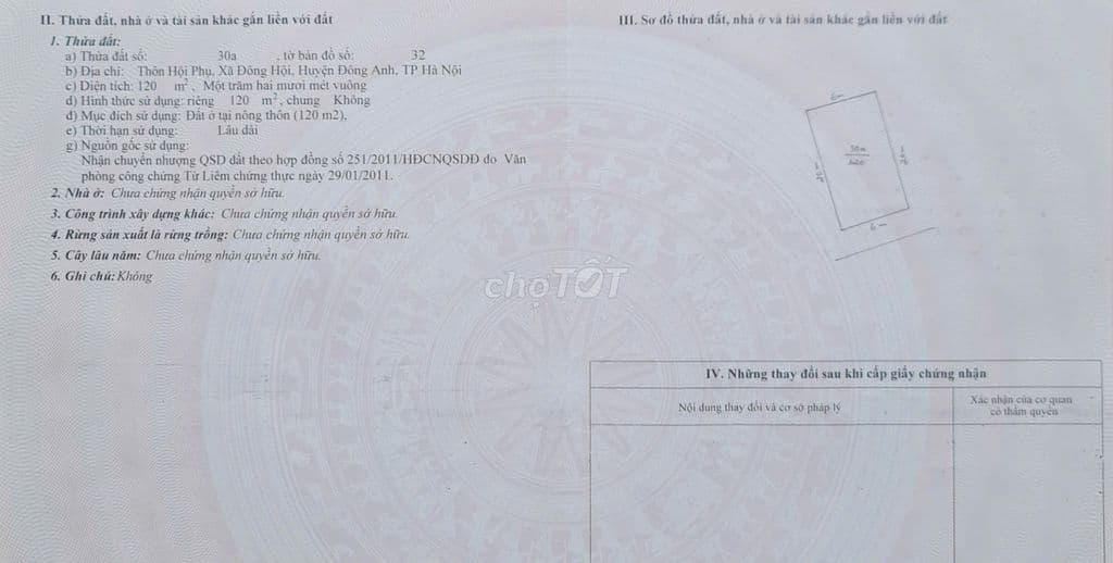 CẮT LỖ SÂU !!! BÁN NHANH LÔ ĐẤT HỘI PHỤ – ĐÔNG HỘI – ĐÔNG ANH - Ảnh 3