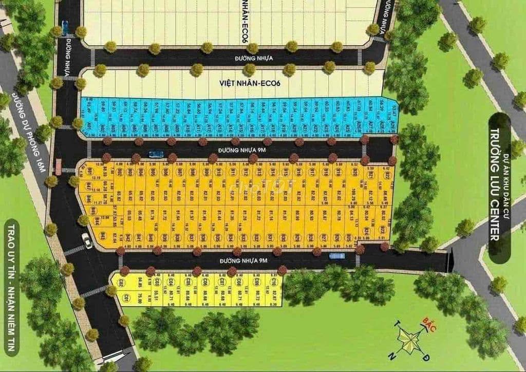 NỀN ĐẤT KDC PHỐ ĐÔNG TRƯỜNG LƯU - 5.15 Tỷ/81M2