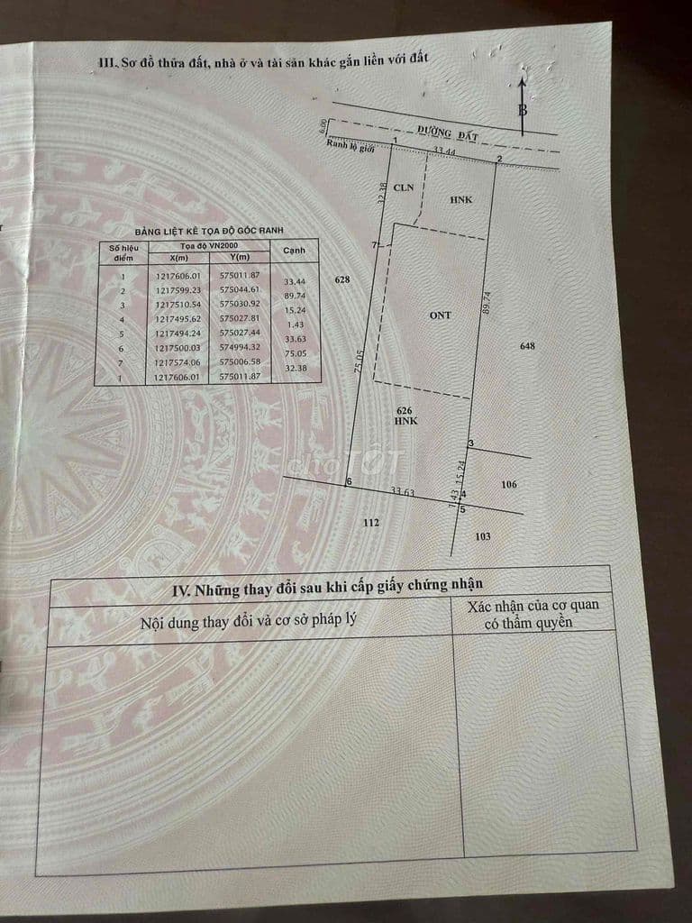 BÁN GẤP 3626 M2 ĐẤT THỔ CƯ PHƯỚC THẠNH CỦ CHI - Ảnh 2