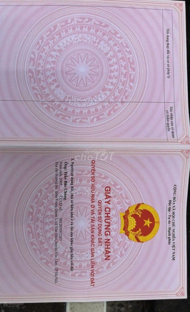 Chính chủ bán đất thôn Xuân Thụy, Xã Kiêu Kỵ, Gia Lâm, Hà Nội