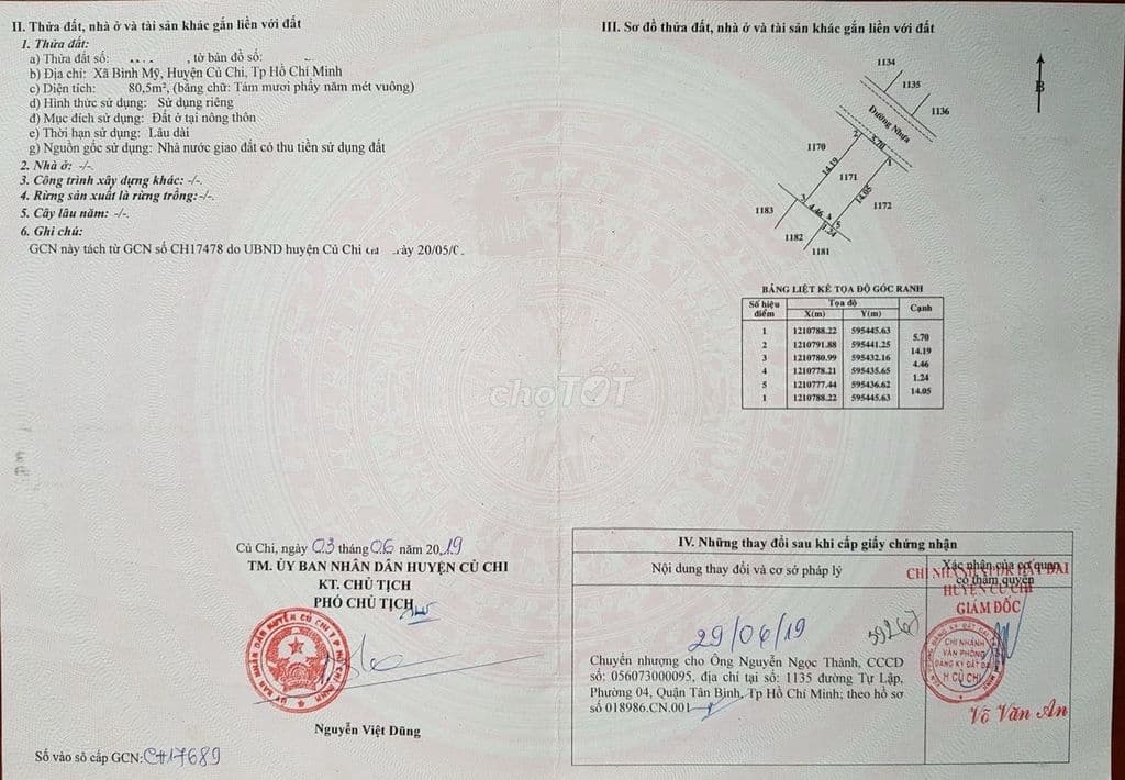 CẦN BÁN ĐẤT SỔ ĐỎ ĐƯỜNG VÕ VĂN BÍCH-XÃ BÌNH MỸ-CỦ CHI