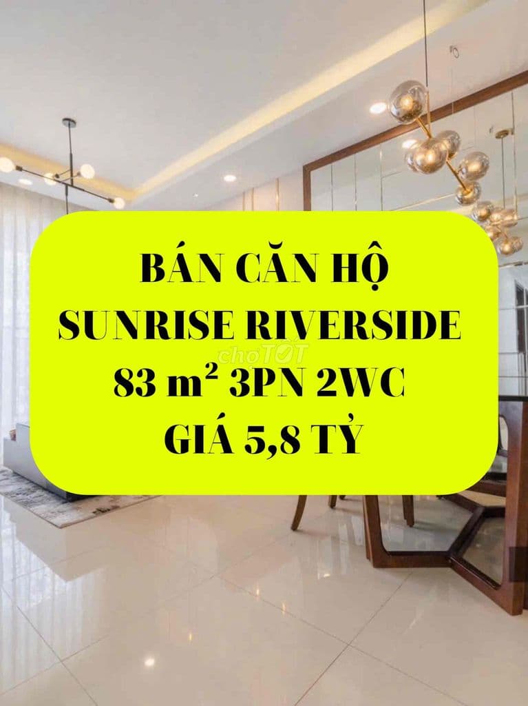 BÁN CĂN HỘ SUNRISE RIVERSIDE 83 m² SỔ HỒNG LÂU DÀI