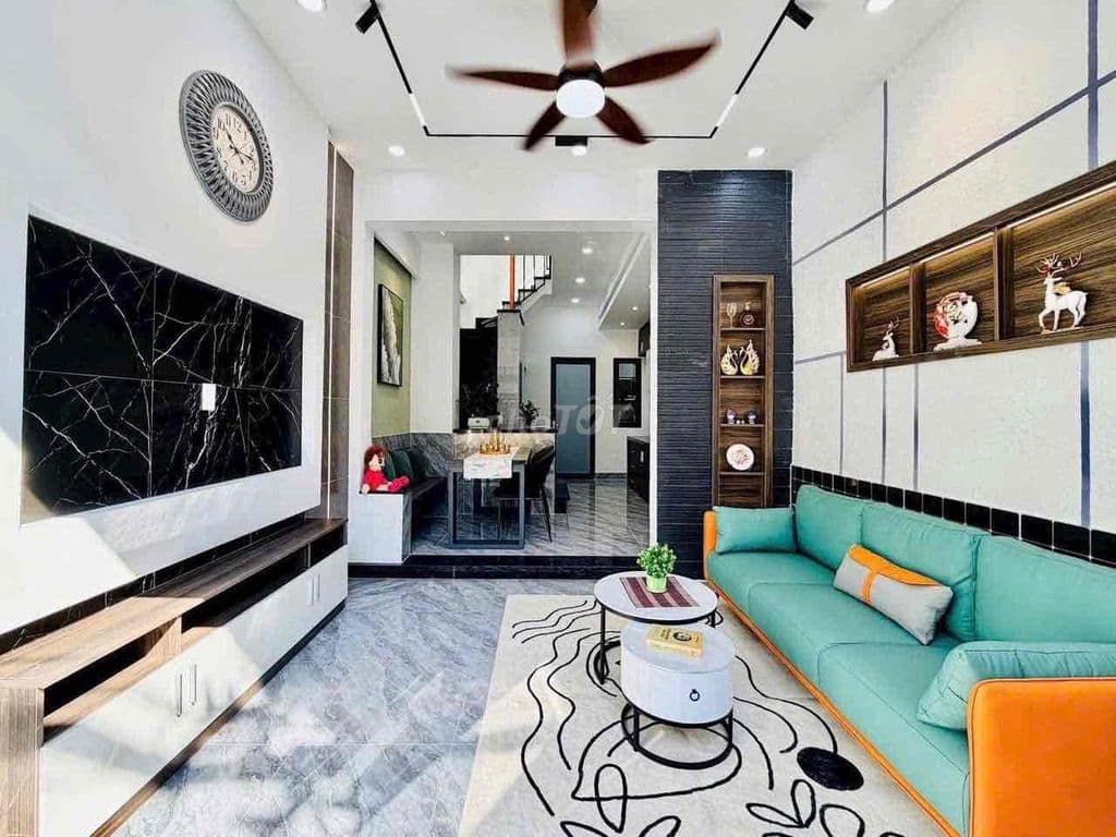 Nhà full nội thất cao cấp có phòng ngủ dưới trệt hxh ngay p16 - Ảnh 3