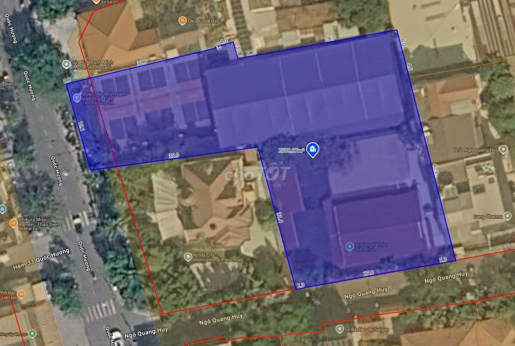 Bán Đất 2 Mặt Tiền Quốc Hương Thảo Điền | 2312m² | 15 Tầng | 350 Tr/m² - Ảnh 2