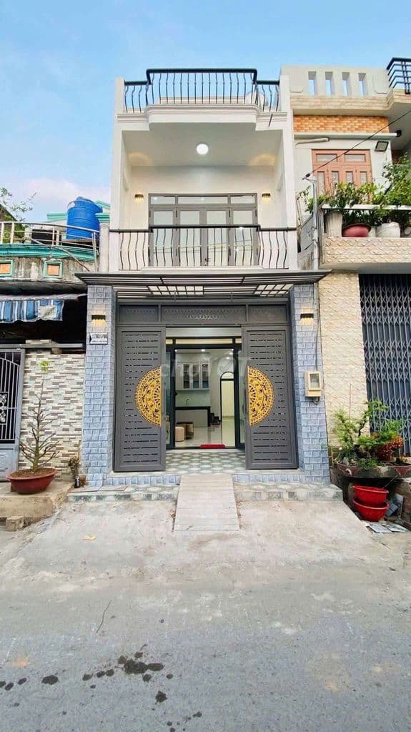 Nhà mới 1 trệt 1 lầu 80m2 Hưng Nhơn 2 tỷ 100 nhà đẹp rộng thoải mái