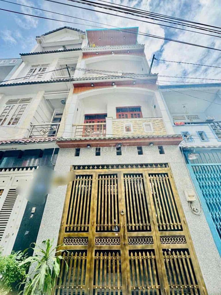 BÁN NHÀ ĐẸP 4 TẦNG HẺM XE HƠI NGAY MT PHẠM VĂN CHIÊU P1. AN HỘI TÂY 7x