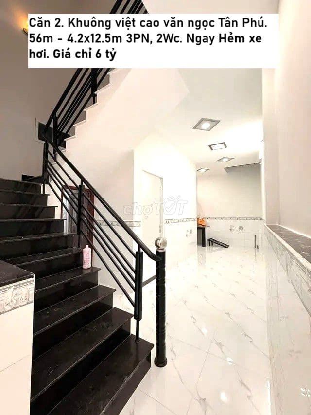 BÁN NHÀ MỚI CŨ TỪ 6 ĐÊN 7 TỶ HẺM XE HƠI TÂN PHÚ. GIÁ THƯƠNG LƯỢNG - Ảnh 2