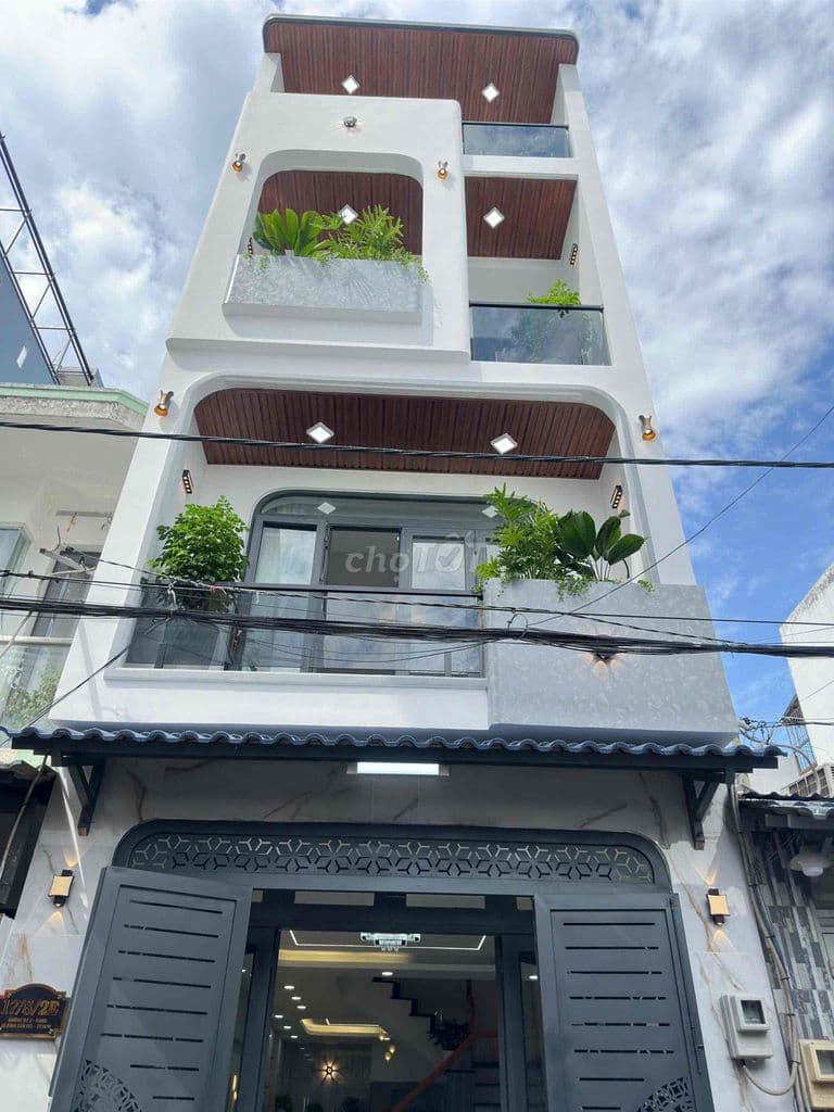XÂY MỚI 5 TẦNG - 4x13 - HẺM 6M NHỰA - KO LỘ GIỚI - KHU DÂN TRÍ CAO