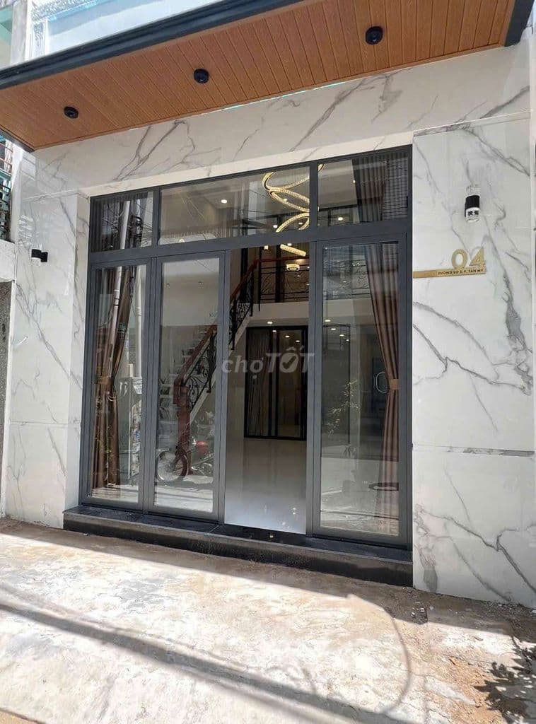 Nhà mặt tiền chợ đường số Tân Mỹ, sát bên Phú Mỹ Hưng, Pháp Việt