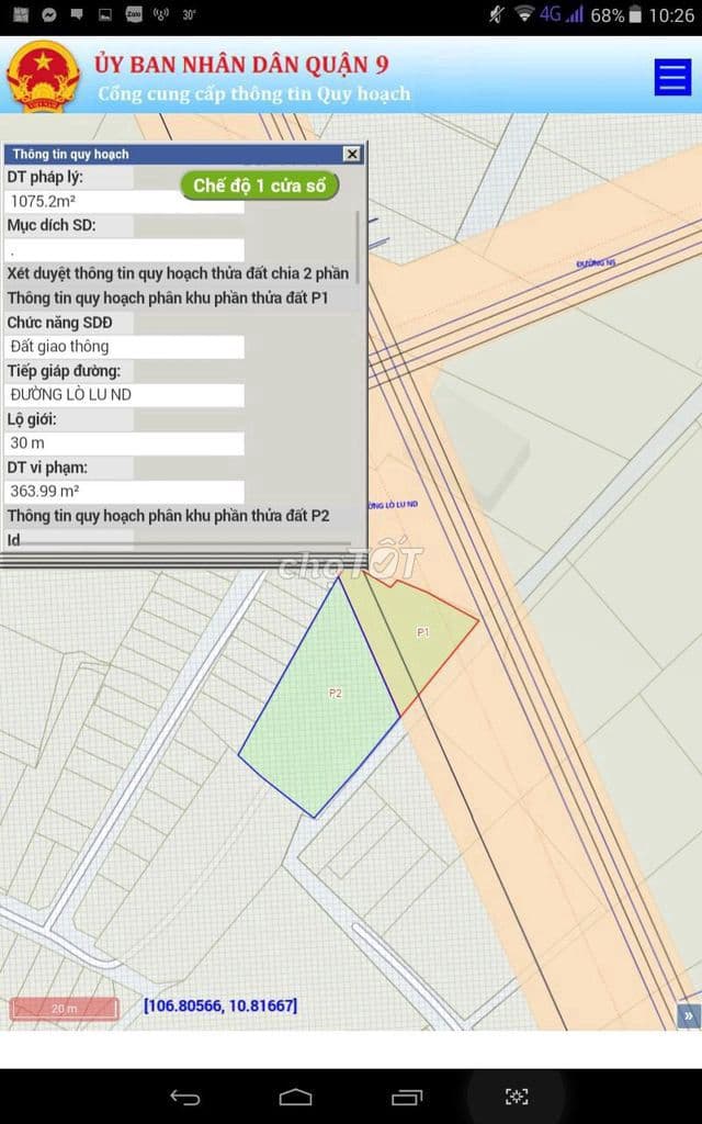 Bán đất 1075m2 tại 68 đường Võ Văn Hát, Long Trường, Q9, TP.HCM