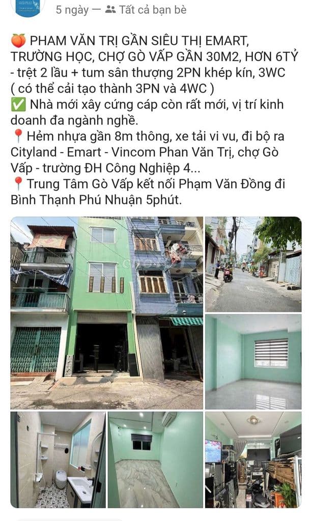 Bán nhà bình thạnh phan văn hân chợ thị nghè - Ảnh 3