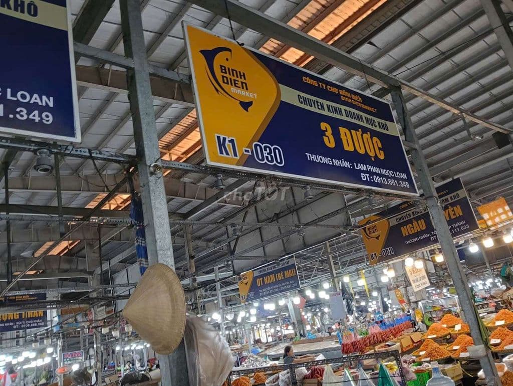 2 Ô Khô Nhà Lồng K Chợ Đầu Mối Bình Điền - Ảnh 2