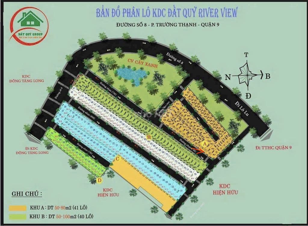 Đất 77m2 tại KĐT Đông Tăng Long Quận 9 cách nút giao Liên Phường 500m - Ảnh 2