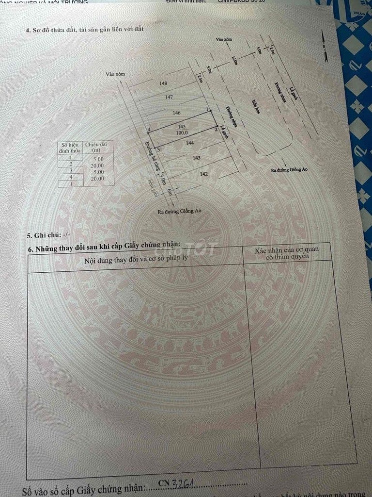 ĐẤT 2 MẶT TIỀN KDC GIỒNG AO