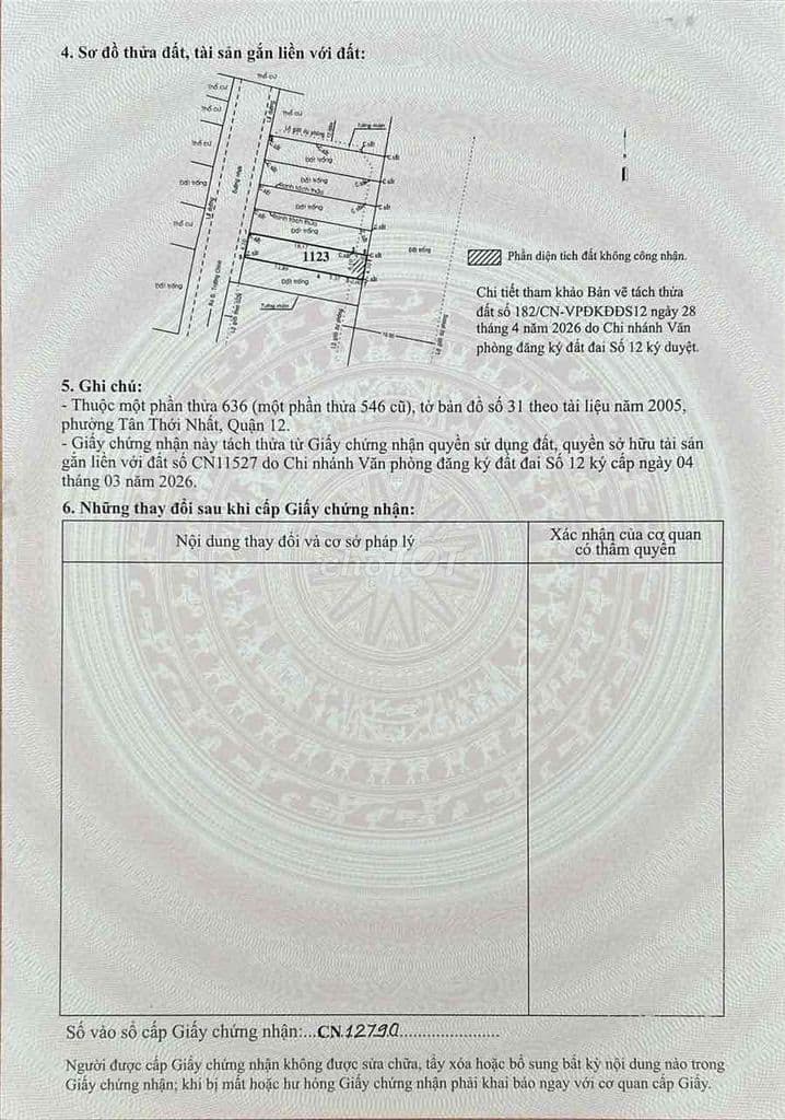 Bán đất đường dương thị Giang phường tân thới nhất quận 12 - Ảnh 3