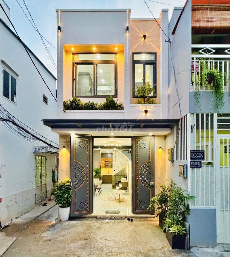 Nhà khu đồng bộ hxh tránh DT(4x11m) tại Lê Văn Thọ, P14 chỉ 5.35 Tỷ TL