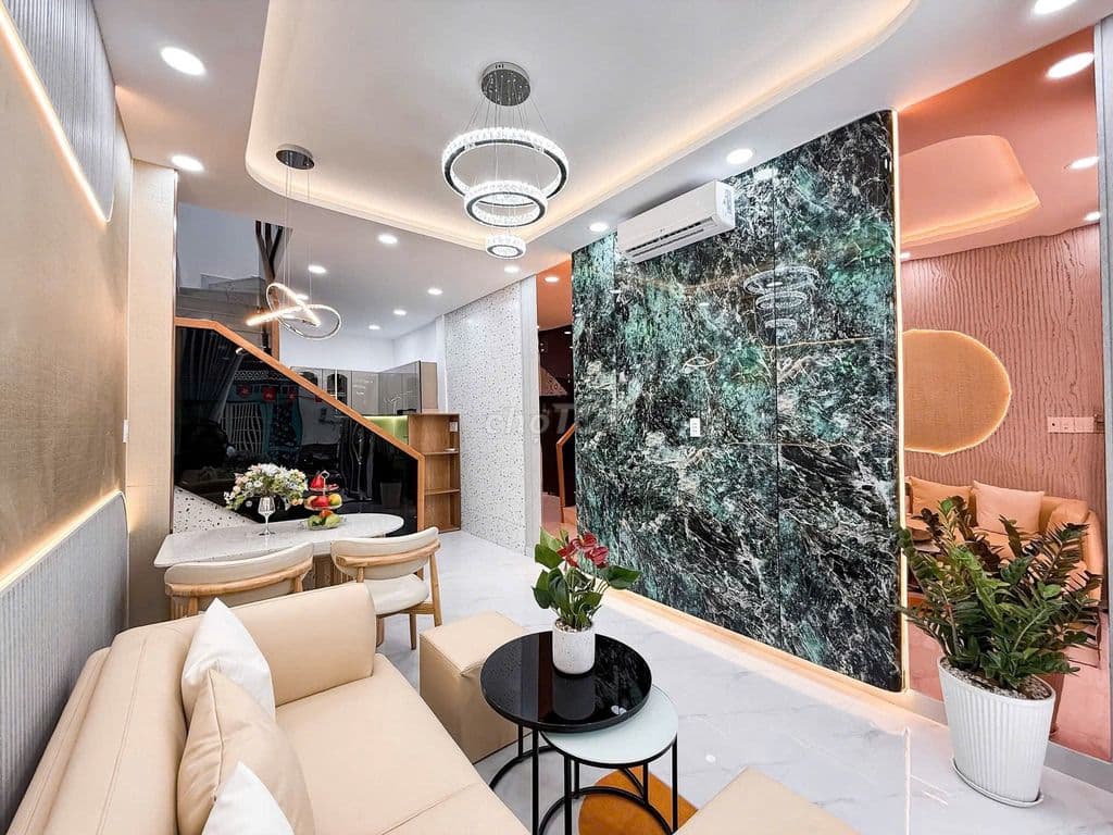 Nhà mới hẻm 6m Lê Văn Quới, 45m2, 3 tầng, 4 PN 3WC, có phòng dưới trệt - Ảnh 2