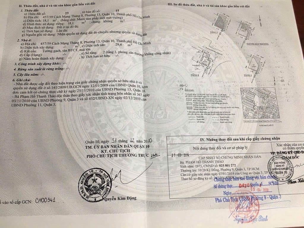 Bán nhà 457/59 CMT8, Q 10, góc hẻm 8m chỉ 6.1 tỷ - Ảnh 2