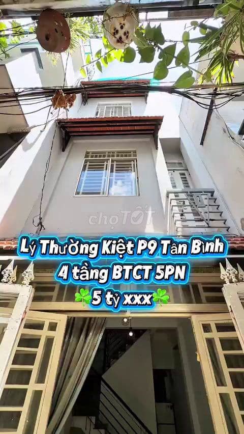 Nhà 4 tầng hẻm nội bộ an ninh Lý Thường Kiệt giáp Q10 đáng chốt ngay