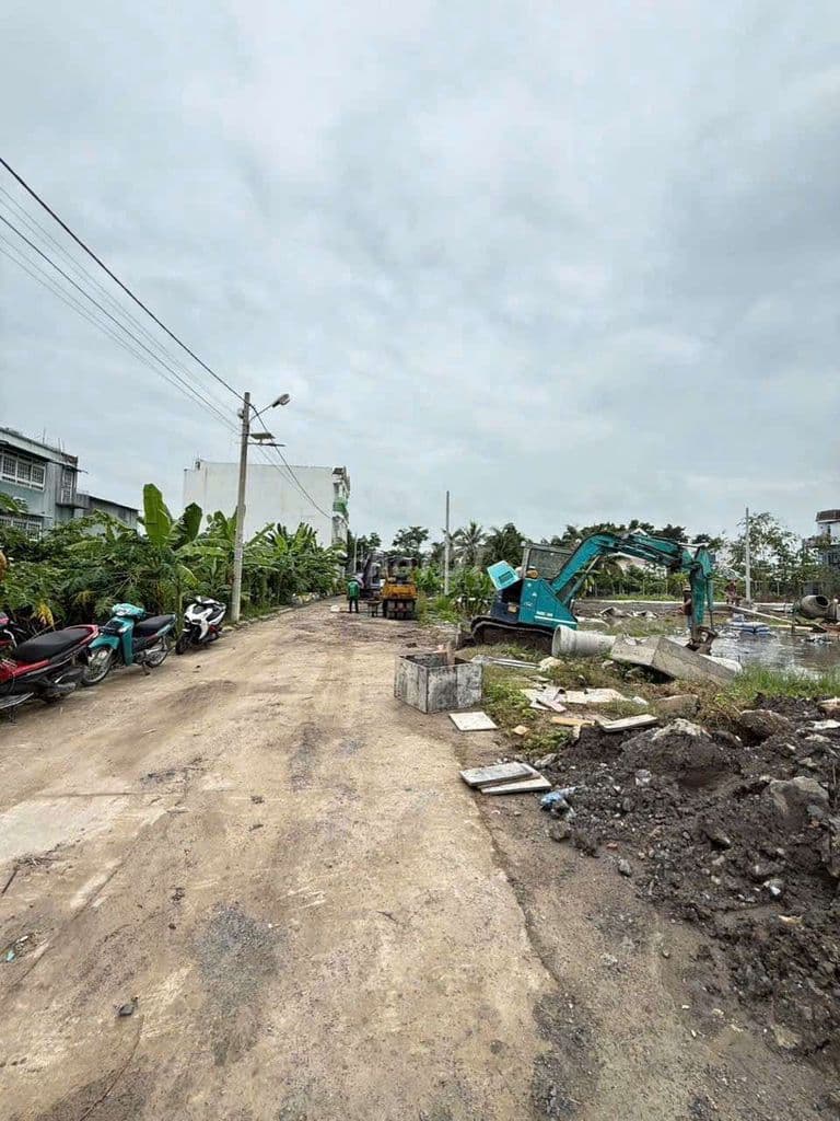 Đất mặt tiền an phú đông 25 gần chùa Khánh An