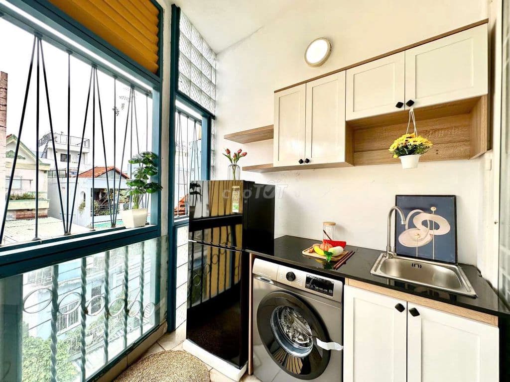 🔥CHO THUÊ NGÃ TƯ PHÚ NHUẬN-STUDIO MỚI FULL NT-BAN CÔNG-MÁY GIẶC RIÊNG