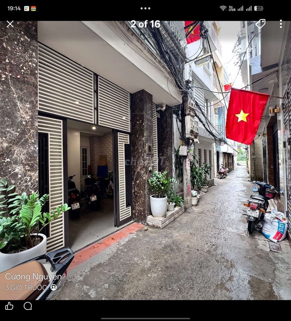 Bán nhà trong ngõ phố Trịnh Đình Cửu sổ đỏ gần 100M. 15m ra mặt phố