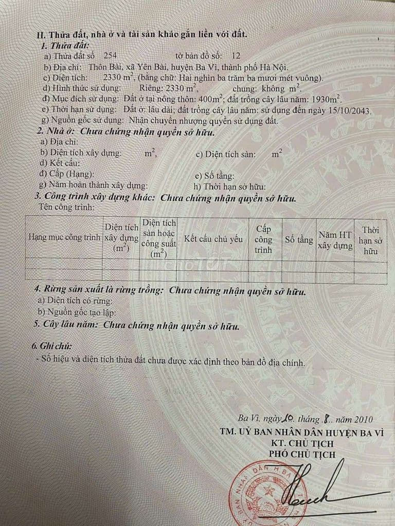 Đất thôn Bài - Yên Bài cũ cần bán - Ảnh 2